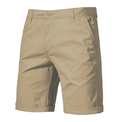 Men's Casual Straight-leg Loose Cargo Suit Shorts