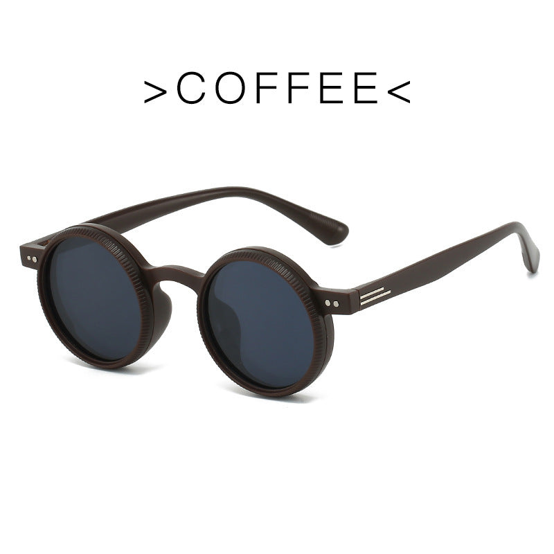 Adjustable Zoom Round Frame Polarized Sunglasses For Men