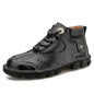 Spring And Autumn New British Style Street In High-top Non-slip Leather Shoes