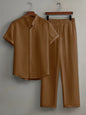 Men's Casual Multi-color Beach Short Sleeve Suit