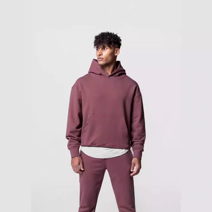 Loose American Exercise Workout Outfit Men's Trendy Casual Hooded Sweater