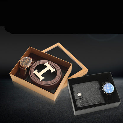 Christmas fashion wallet watch set belt set box