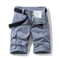 Men's Cotton Shorts Retro Multi-pocket Straight Casual Shorts