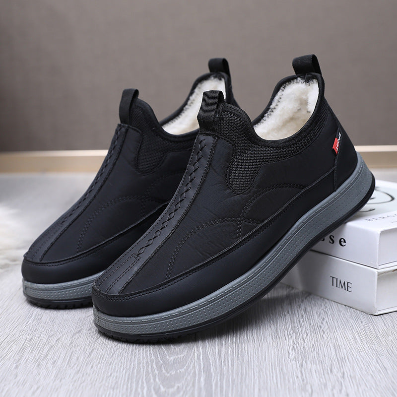 Men's Warm And Non Slip Cotton Boots With Thickened Fleece