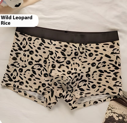 Leopard Print Purified Cotton Men's Underwear Individual Breathable Trend