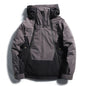 Double Zipper Design Trendy Casual Down Niche Warm Jacket