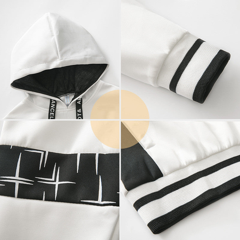 Men's Fashion Personality Hooded Casual Suit