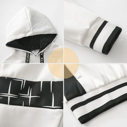 Men's Fashion Personality Hooded Casual Suit