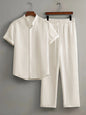 Men's Casual Multi-color Beach Short Sleeve Suit