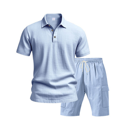 Linen Suit Men's Summer Simple Leisure