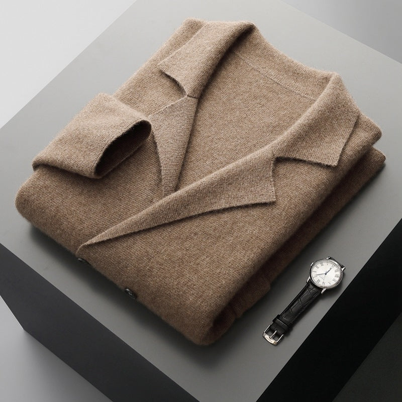 Wool Cardigan Suit Lapel Loose Fashionable Jacket