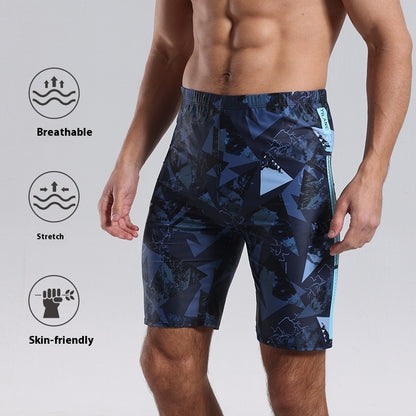 Fashion Men's Knee-length Pants Boxer Swimming Trunks
