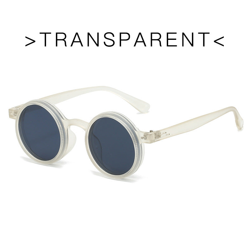 Adjustable Zoom Round Frame Polarized Sunglasses For Men