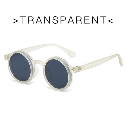 Adjustable Zoom Round Frame Polarized Sunglasses For Men