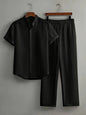 Men's Casual Multi-color Beach Short Sleeve Suit
