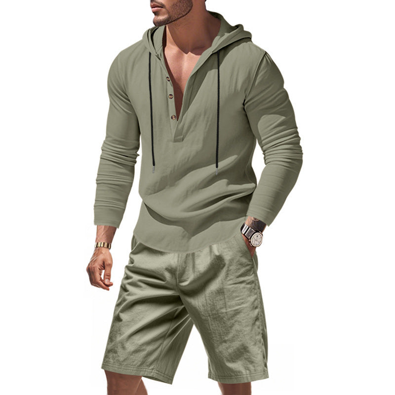 Men's Summer Suit Linen Leisure Trendy