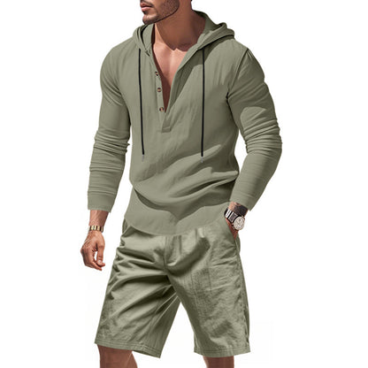 Men's Summer Suit Linen Leisure Trendy