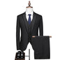 Business Leisure Solid Color Suit Suit Men's Business Suit