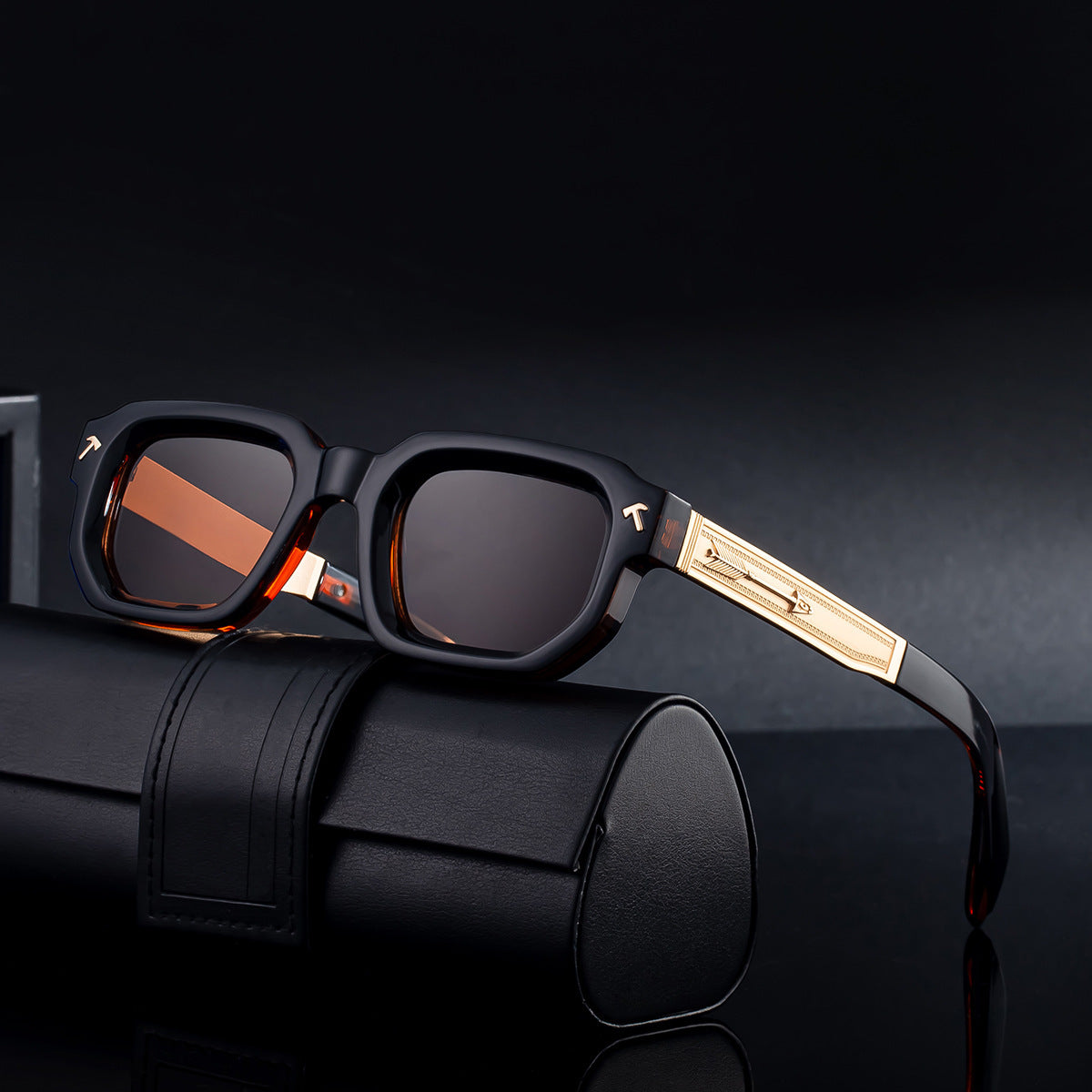 Fashion Box Sun Glasses Male Outdoor Driving Driving