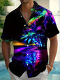 3D Printing Fashion New Flower Men's Short Sleeve Shirt