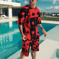 Men's Playing Card Summer Short Sleeve T-Shirt Set