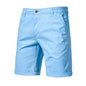 Straight Slim Cropped Pants Plus Size Solid Color Men's Clothing