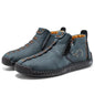 Men's Fleece-lined Cotton-padded Shoes Plus Size Zipper Dr Martens Boots Outdoor