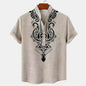 Men's Fashion Personalized Button Linen Leisure Shirt