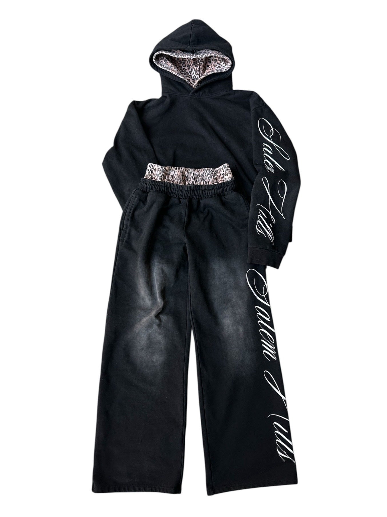 Long Sleeve Pullover Hoodie Suit Punk Print