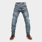 European And American Motorcycle Double Zipper Cycling Pants Four Seasons Slim Racing Anti-fall Jeans