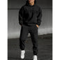 Letter Printed Men's Casual Sweater Suit