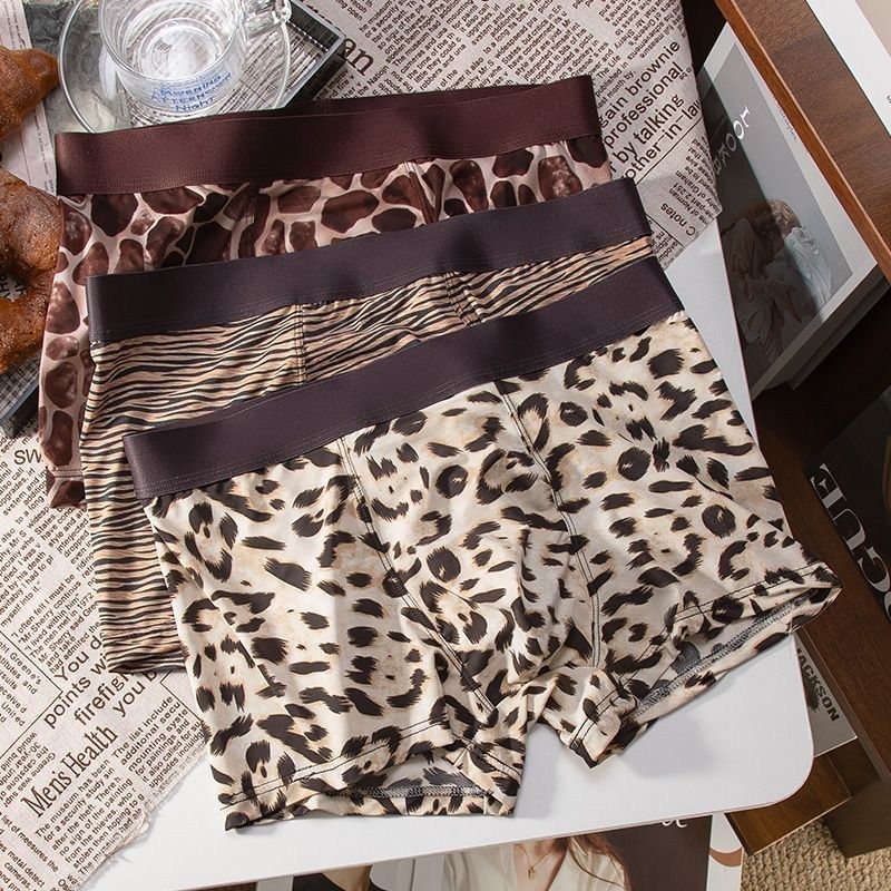 Leopard Print Purified Cotton Men's Underwear Individual Breathable Trend