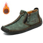 Men's Fleece-lined Cotton-padded Shoes Plus Size Zipper Dr Martens Boots Outdoor