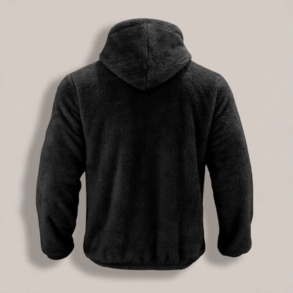 Winter New Men's Fleece Lined Padded Warm Keeping Hooded Jacket