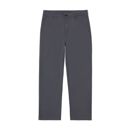 Casual Pants Men's Business Shirt Solid Color Stretch Cotton Cropped Pants