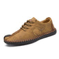 New Men's Leather Shoes Black Casual Soft Bottom Breathable Casual Shoes