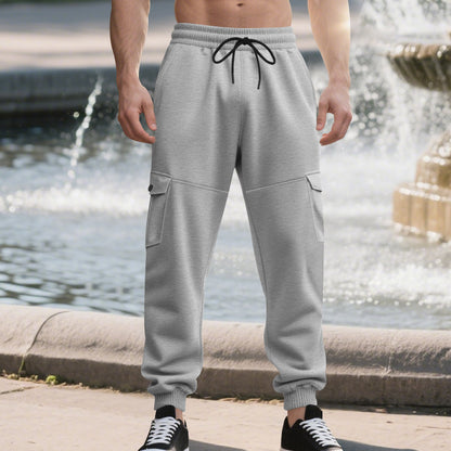 Loose Multi-pocket Ankle Banded Working Pants Men