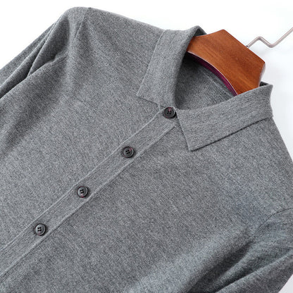 Solid Color 48 Worsted Single-sided Wool Sweater
