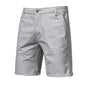 Straight Slim Cropped Pants Plus Size Solid Color Men's Clothing