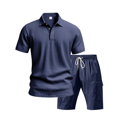 Linen Suit Men's Summer Simple Leisure