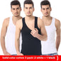 Men's Pure Color Minimal Versatile Cotton Vest