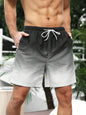 Men's Versatile Casual 3D Printed Striped Shorts