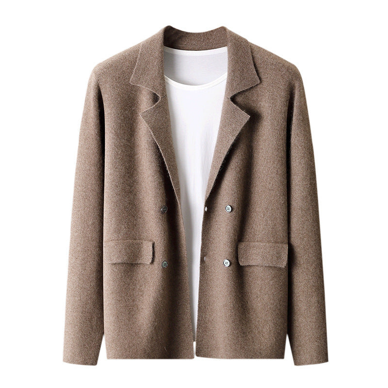 Wool Cardigan Suit Lapel Loose Fashionable Jacket