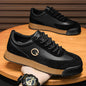 Plus Size Men's Casual Leather Waterproof Flat Shoes