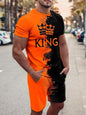 Men's Loose Casual Short Sleeve Suit