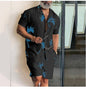 Short Sleeved Shirt Men's Casual Trendy Suit