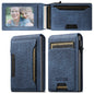Men's Denim Grain Frosted Leather Card Box Wallet