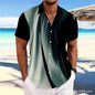 Men's T-shirt Color Series 3D Printed Short Sleeve
