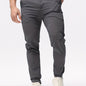 Men's Solid Classic Lightweight Slim Fit Pants Casual
