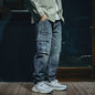 Men's Loose Straight Retro Fashion Brand Stretch Pants